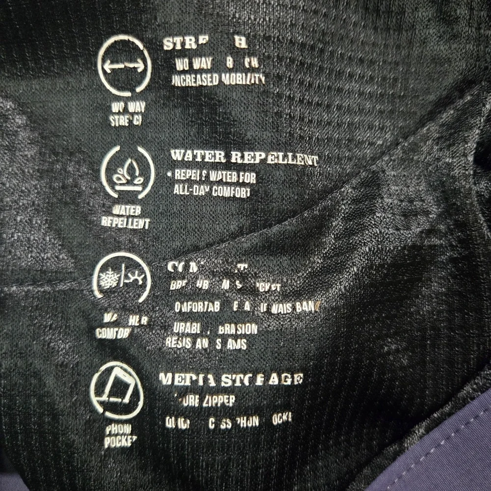 Orvis Hiking Pants Charcoal Grey Water Repellent Tech Utility Cargo Slacks 32x30